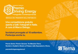 Terna: prorogato il termine delle iscrizioni al Premio Driving Energy 2022 – Fotografia Contemporanea