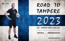 Emmanuele Macaluso “EM314” alla rincorsa degli European Master Games di Tampere 2023