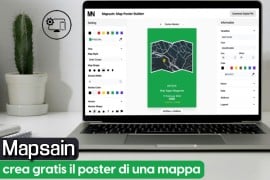 Mapsain: crea gratis il poster di una mappa