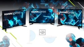 Riproduzione multimediale immediata sui nuovi display di  grande formato di HANNspree