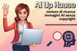 AI Up House: motore di ricerca immagini AI senza copyright