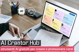 AI Creator Hub: strumenti AI gratuiti per creare e promuovere corsi