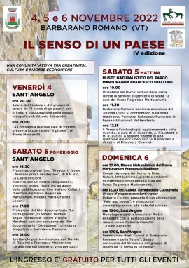 “Il senso di un paese”, IVa edizione del Festival Antropologico e Sociale dedicato ai piccoli centri a Barbarano Romano