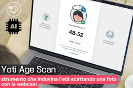 Yoti Age Scan: strumento che indovina l'età scattando una foto con la webcam