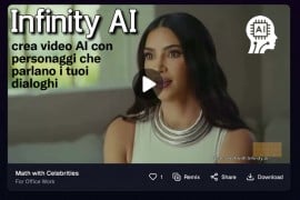 Infinity AI: crea video AI con personaggi che parlano i tuoi dialoghi