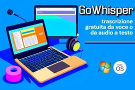 GoWhisper: trascrizione gratuita da voce o da audio a testo