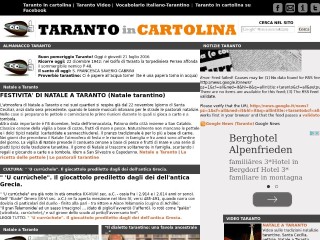Screenshot sito: Taranto in Cartolina