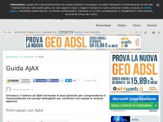 Screenshot sito: Html.it Guida a Ajax 
