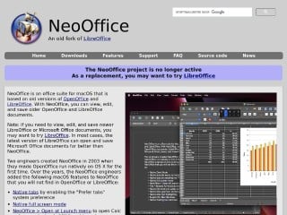 Screenshot sito: NeoOffice