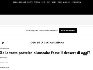 Screenshot sito: La Cucina Italiana