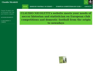 Screenshot sito: Claudio Nicoletti's site