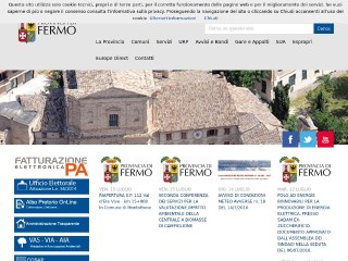 Screenshot sito: Provincia di Fermo