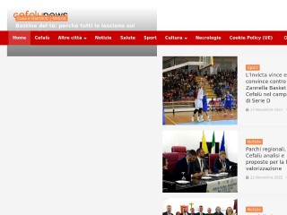 Screenshot sito: Cefalunews