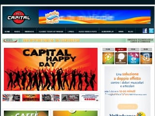Screenshot sito: Radio Capital