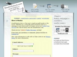 Screenshot sito: EmailFuture.com