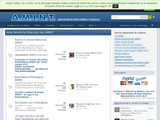 Screenshot sito: Funghiitaliani.it