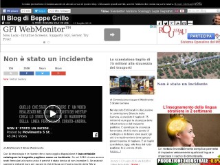 Screenshot sito: Beppe Grillo Blog