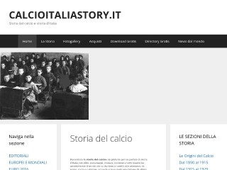 Screenshot sito: Calcioitaliastory.it