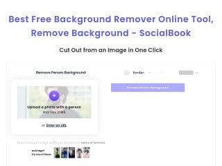 Screenshot sito: Socialbook Background Remove