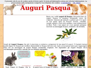 Screenshot sito: Auguripasqua.it