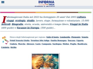 Screenshot sito: Informagiovani-italia.com