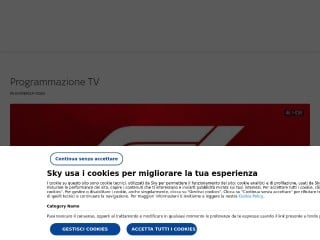 Screenshot sito: Sky Guida TV