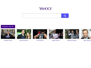 Screenshot sito: Yahoo! Search