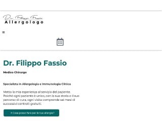 Screenshot sito: Allergologo.net