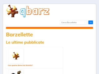 Screenshot sito: Qbarz