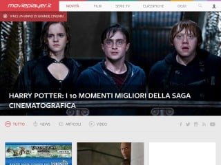 Screenshot sito: Movieplayer.it