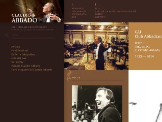 Screenshot sito: Claudio Abbado