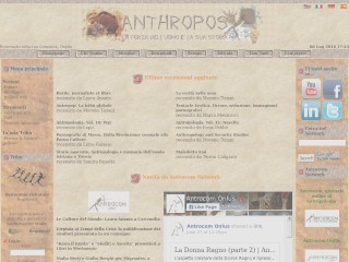 Screenshot sito: Anthropos