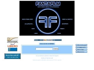 Screenshot sito: Fantafilm