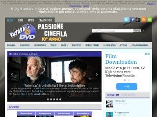 Screenshot sito: Film e DVD