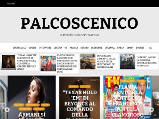 Screenshot sito: Palcoscenico.biz