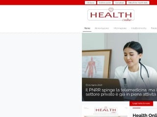 Screenshot sito: Health OnLine