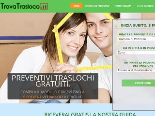 Screenshot sito: Trovatrasloco