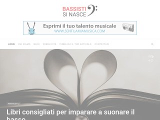Screenshot sito: Bassistisinasce.it