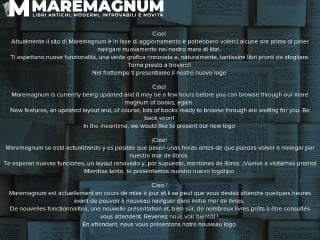 Screenshot sito: MareMagnuM