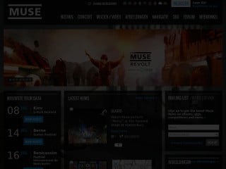 Screenshot sito: Muse