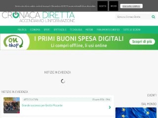 Screenshot sito: Cronacadiretta.it