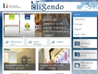 Screenshot sito: Il Ministero e le elezioni