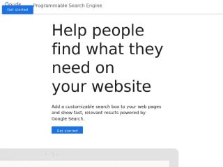 Screenshot sito: Google SiteSearch