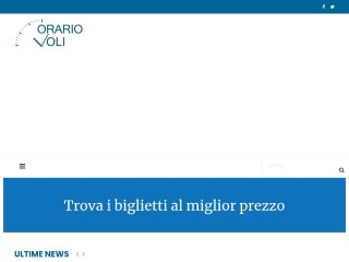 Screenshot sito: Orariovoli.com