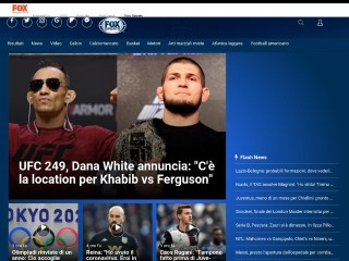 Screenshot sito: Fox Sports