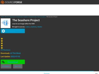 Screenshot sito: The Seashore Project