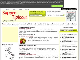 Screenshot sito: Saporetipico.it