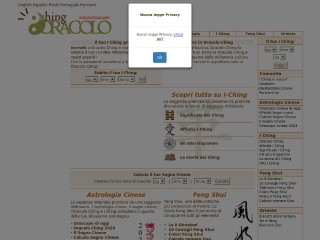Screenshot sito: Oracolo Ching