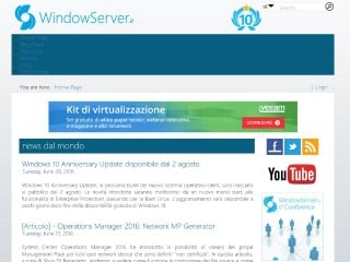 Screenshot sito: WindowServer.it