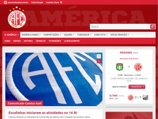 Screenshot sito: América de Natal